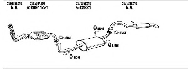 FONOS KI26001 Exhaust System